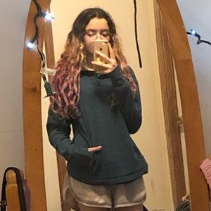 Kohl’s Tek Gear; Cyan/Teal, Medium Quarter Zip-Up Fleece :)